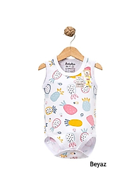 Ananas Desenli Çıtçıtlı Badi